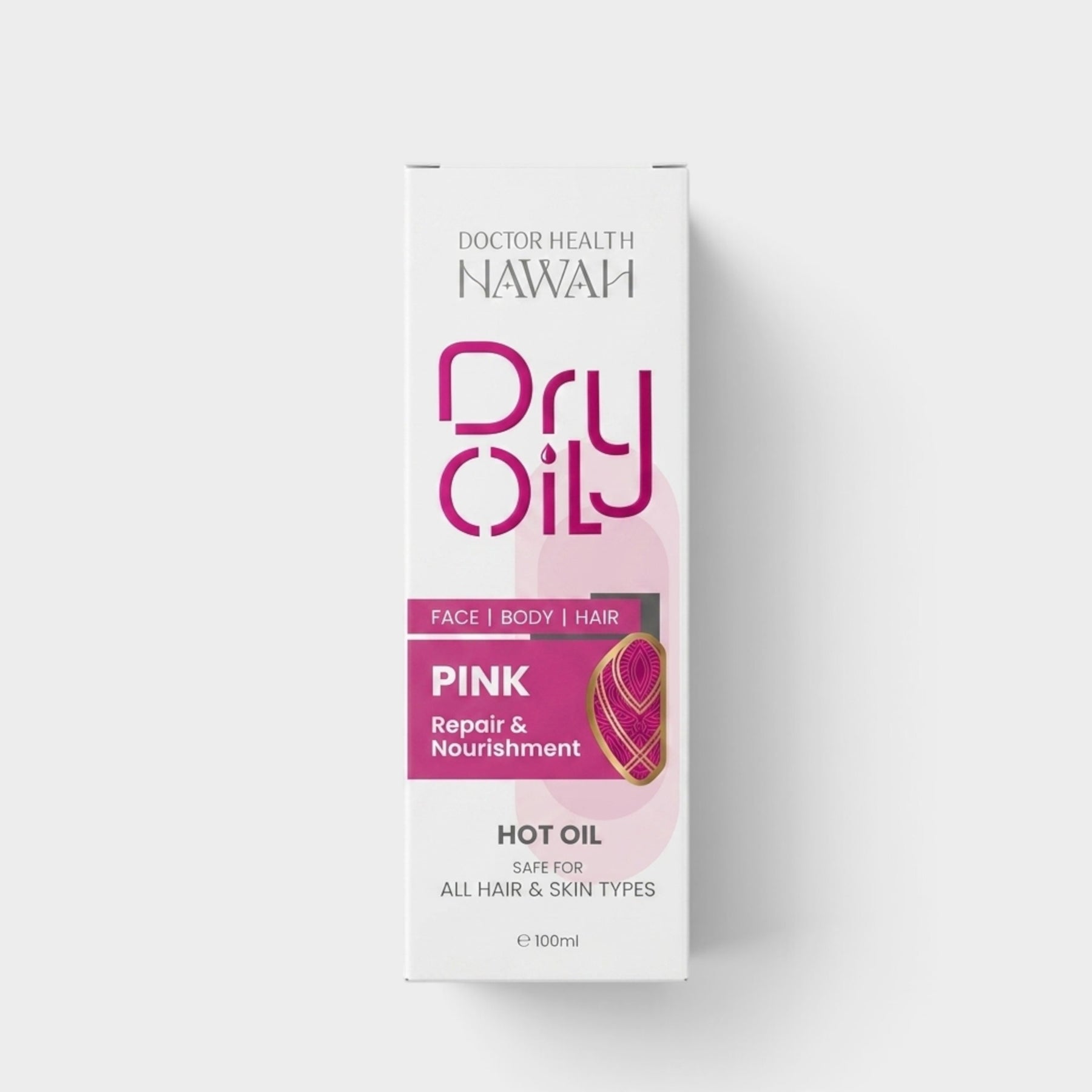 Dry Oil Pink Rose packaging front